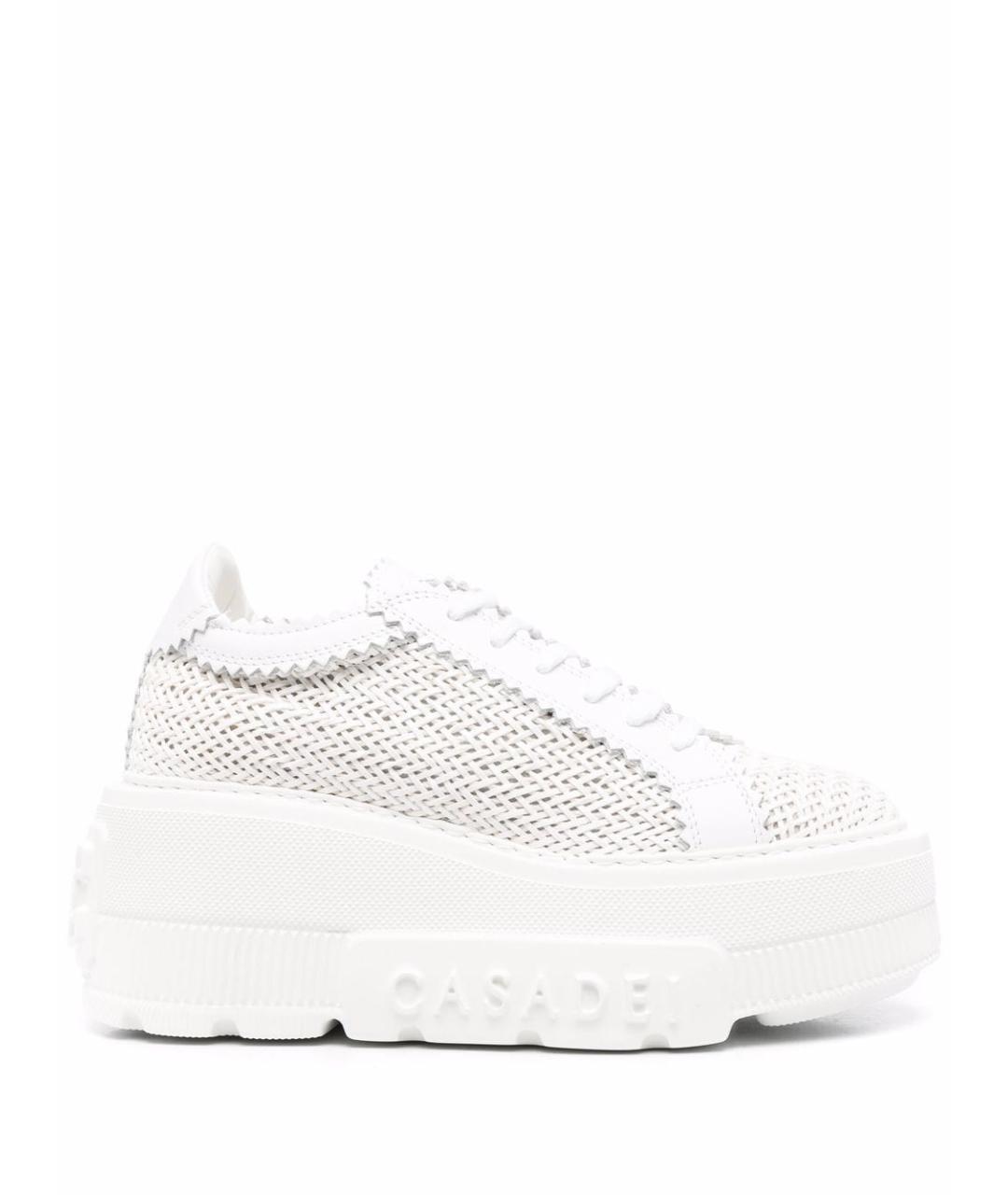 CASADEI Белые текстильные кроссовки, фото 1