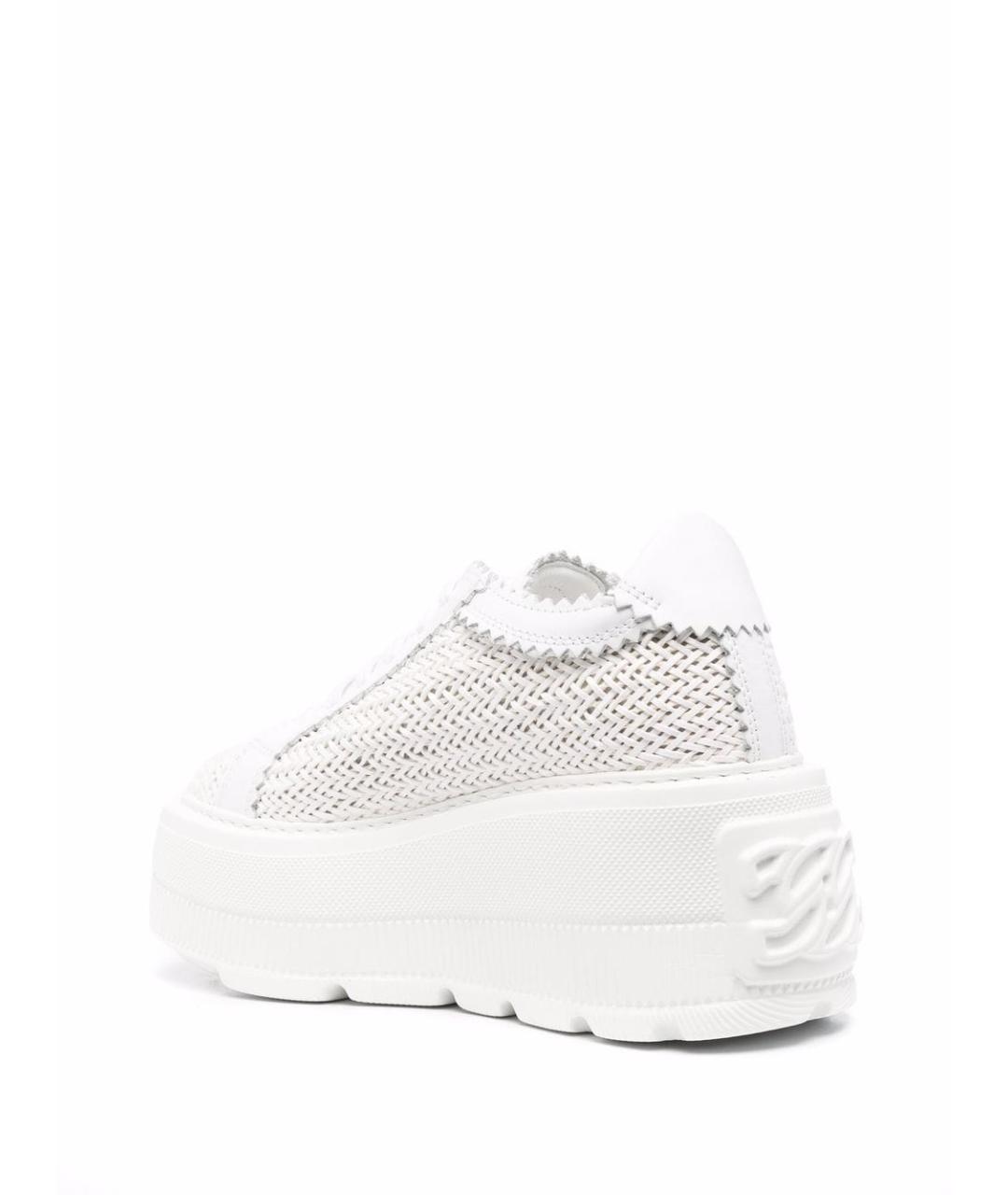 CASADEI Белые текстильные кроссовки, фото 3