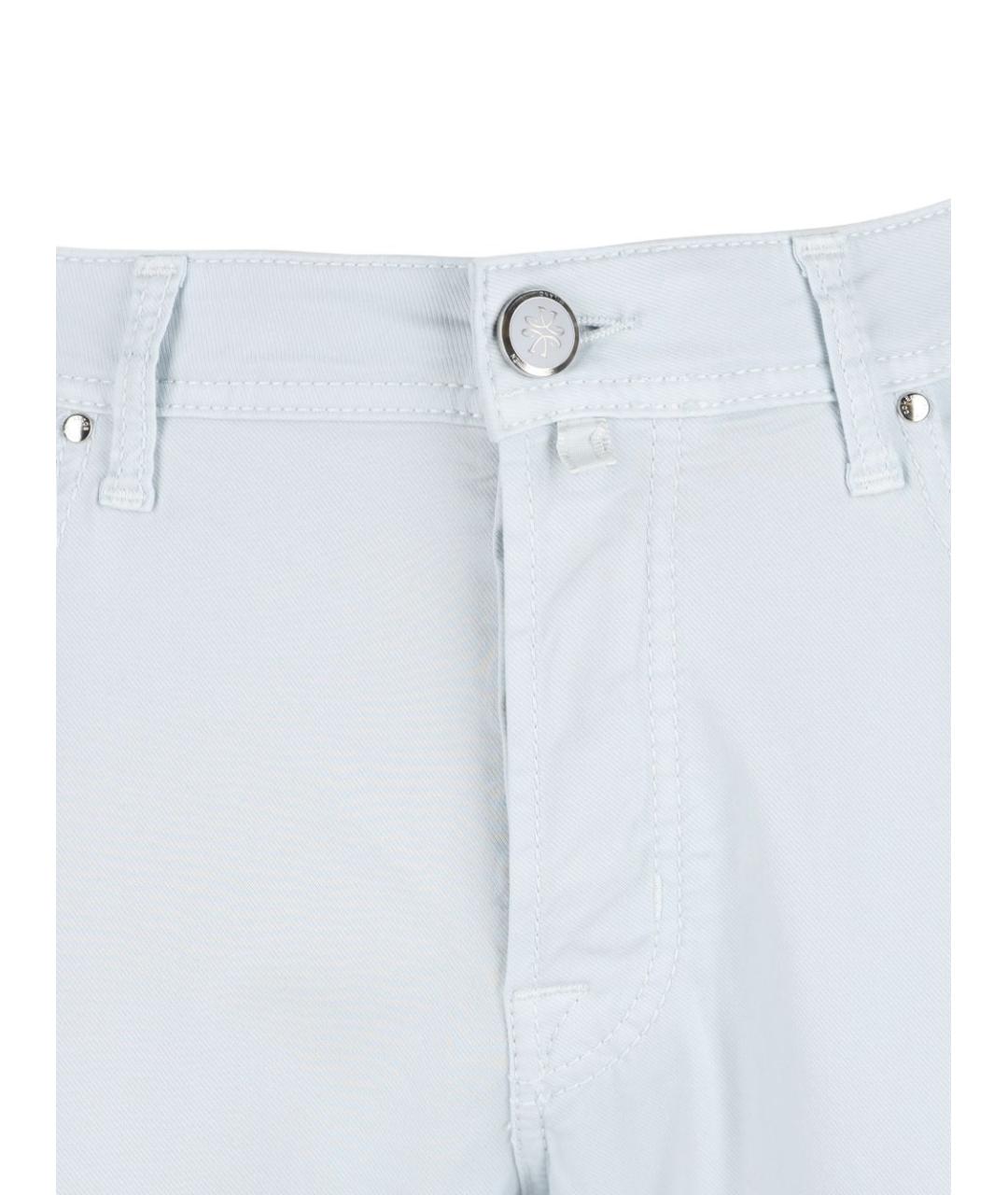 JACOB COHEN Голубые хлопковые джинсы скинни, фото 2