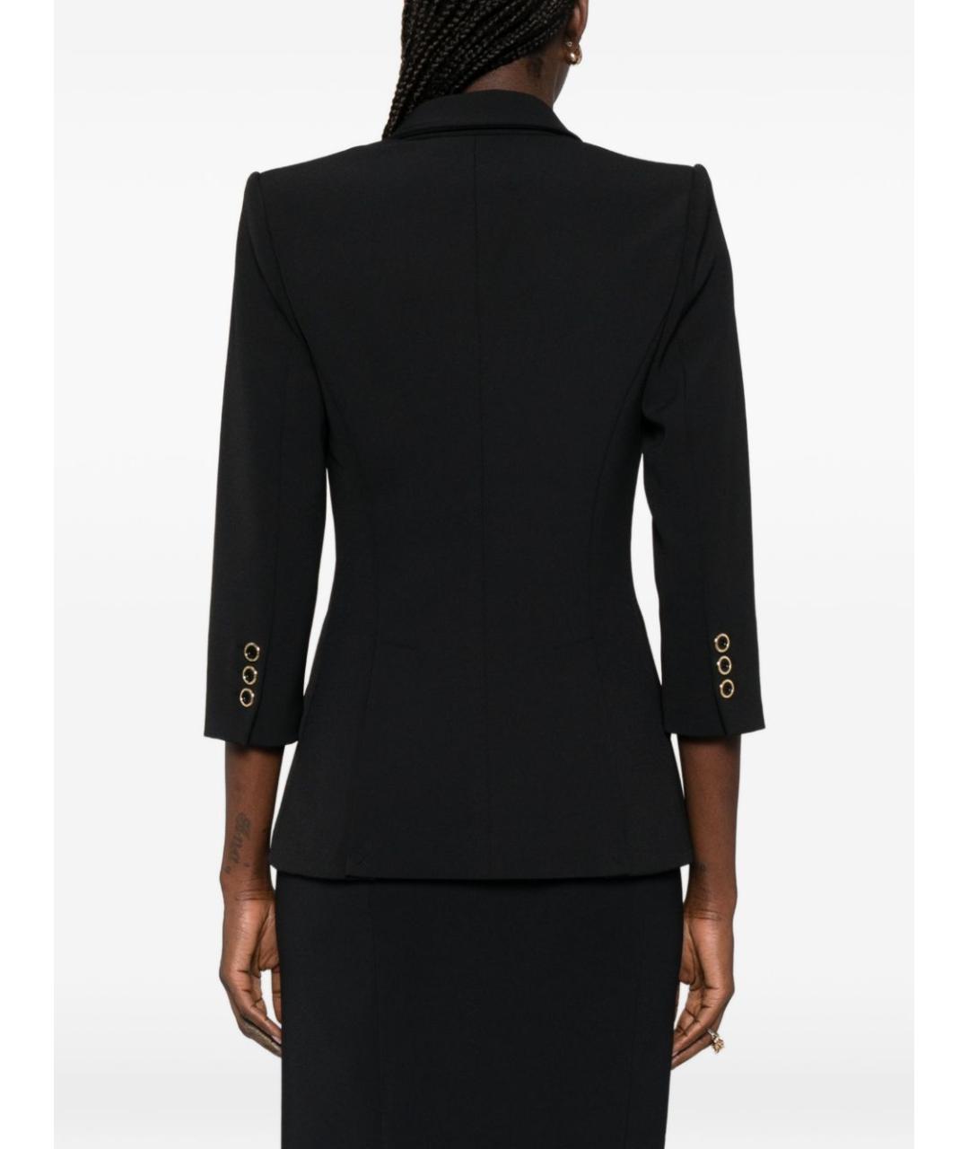 ELISABETTA FRANCHI Черный жакет/пиджак, фото 3