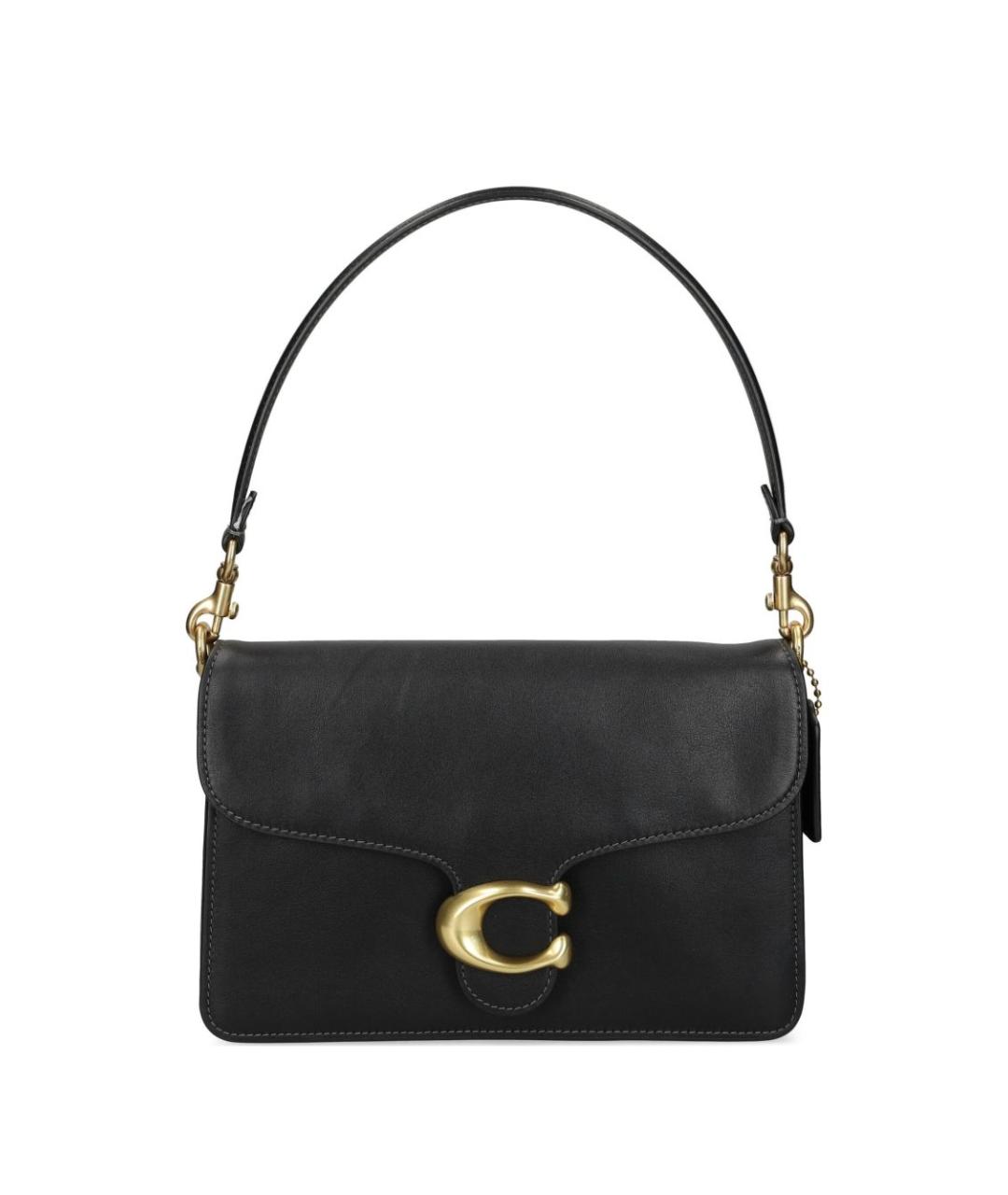 COACH Черная кожаная сумка через плечо, фото 1