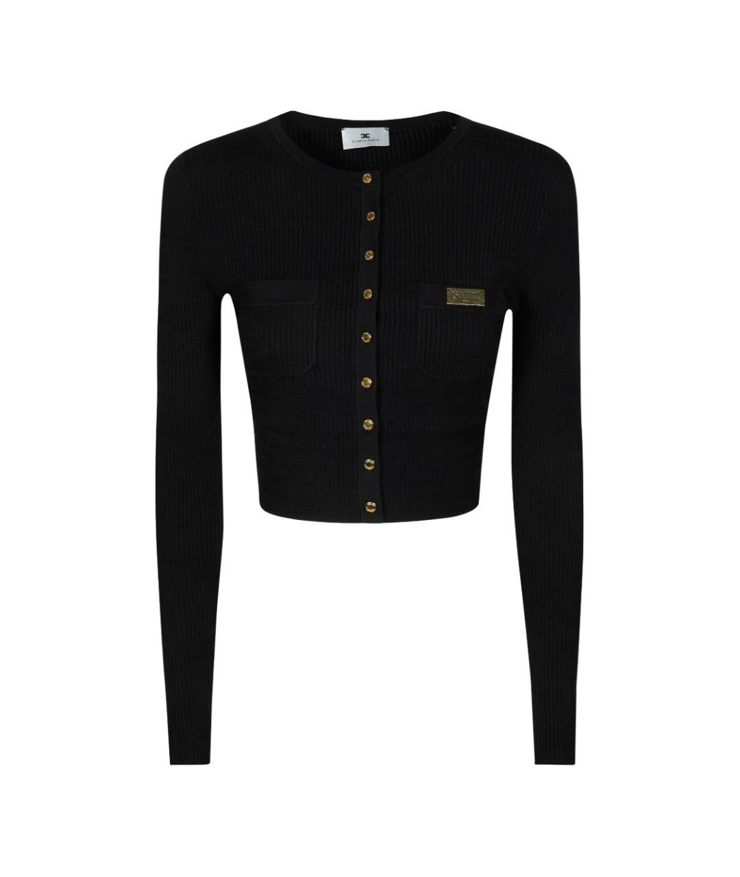 ELISABETTA FRANCHI Черный кардиган, фото 1