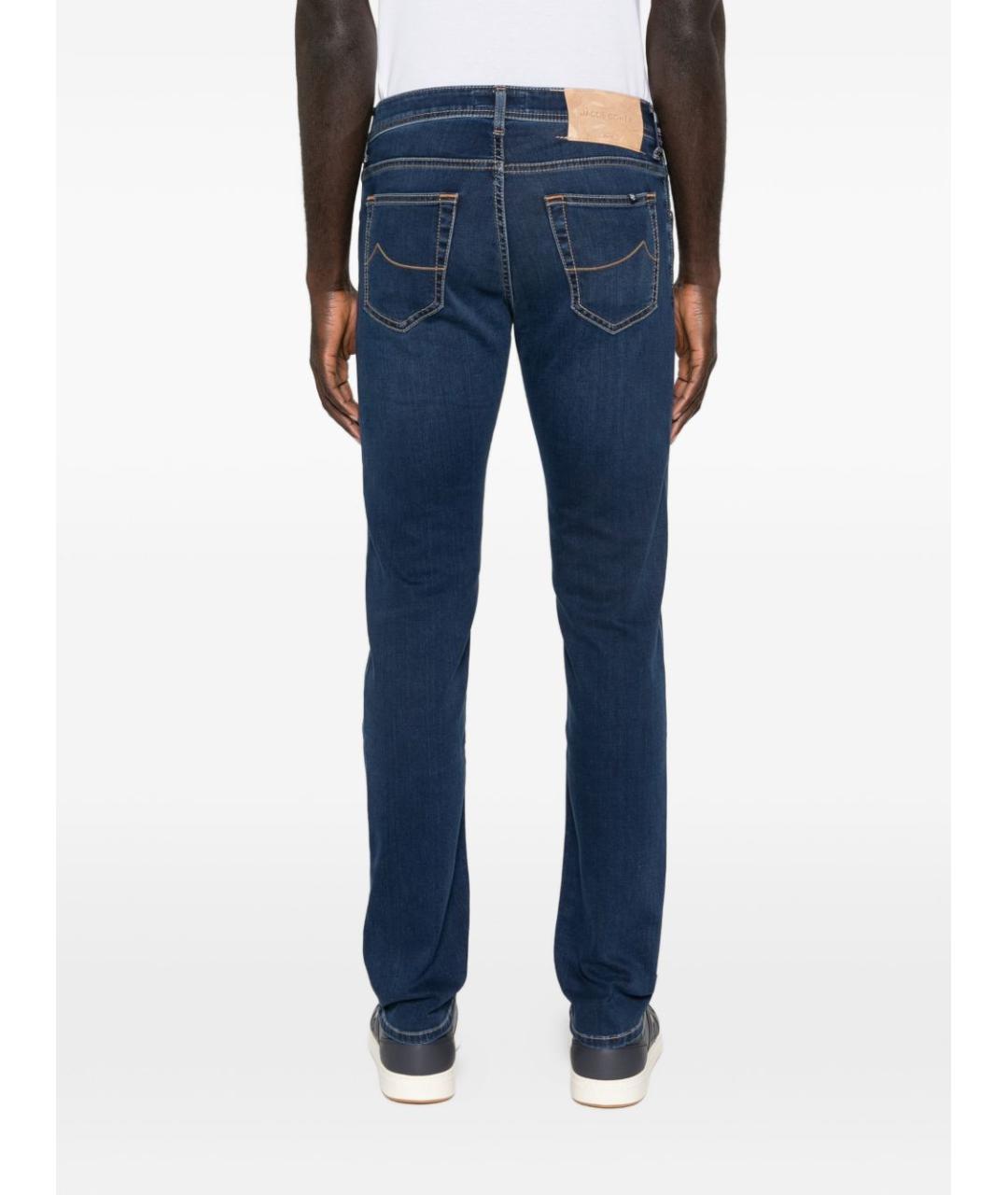 JACOB COHEN Синие прямые джинсы, фото 3