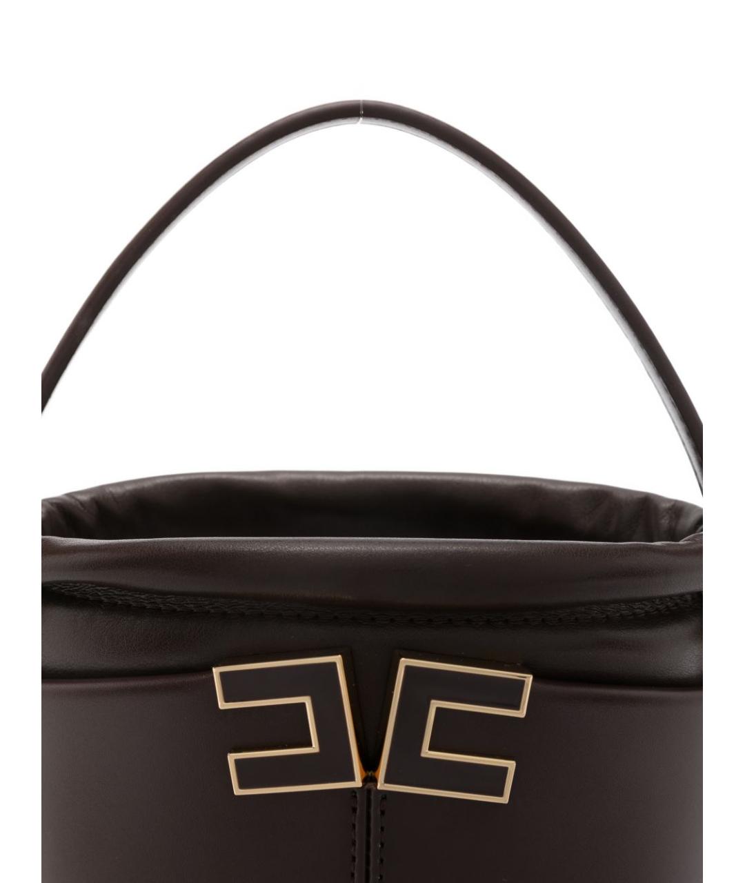 ELISABETTA FRANCHI Коричневая сумка тоут, фото 3