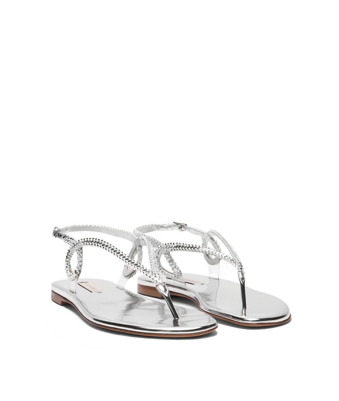 CASADEI Серебряные босоножки, фото 4
