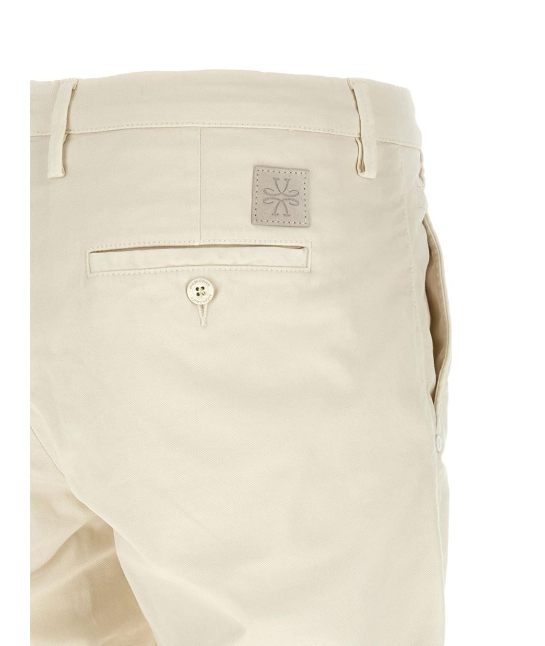 JACOB COHEN Белые хлопковые повседневные брюки, фото 2