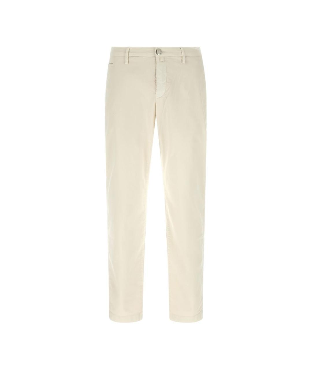 JACOB COHEN Белые хлопковые повседневные брюки, фото 1