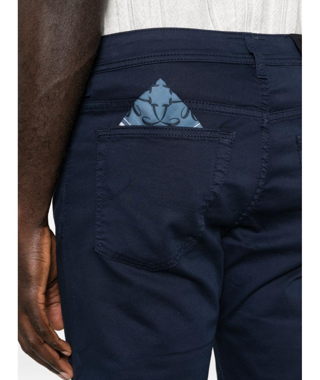 JACOB COHEN Синие хлопковые джинсы скинни, фото 3