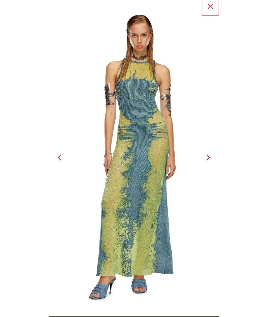 DIESEL Мульти полиэстеровое повседневное платье, фото 6