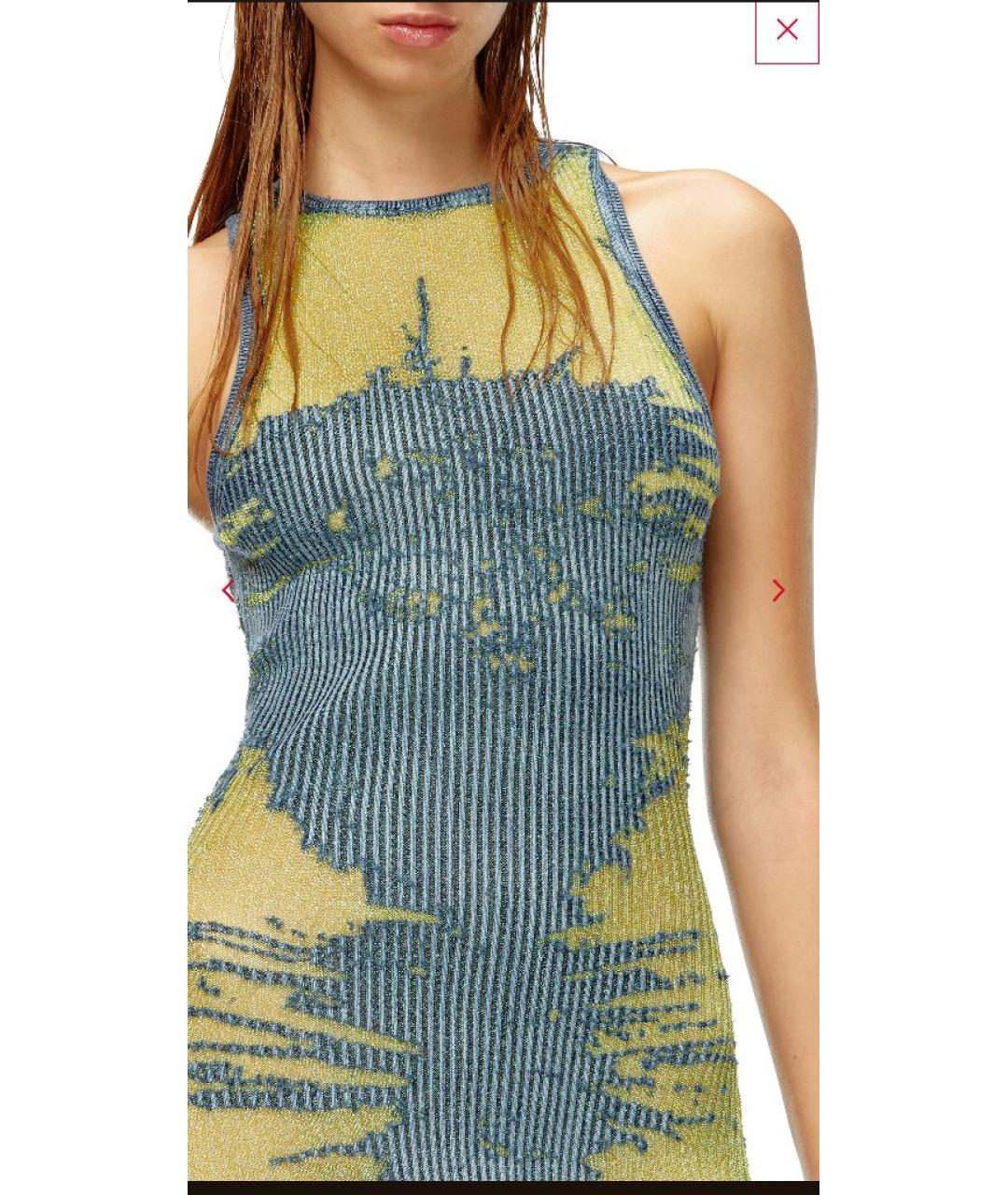 DIESEL Мульти полиэстеровое повседневное платье, фото 8