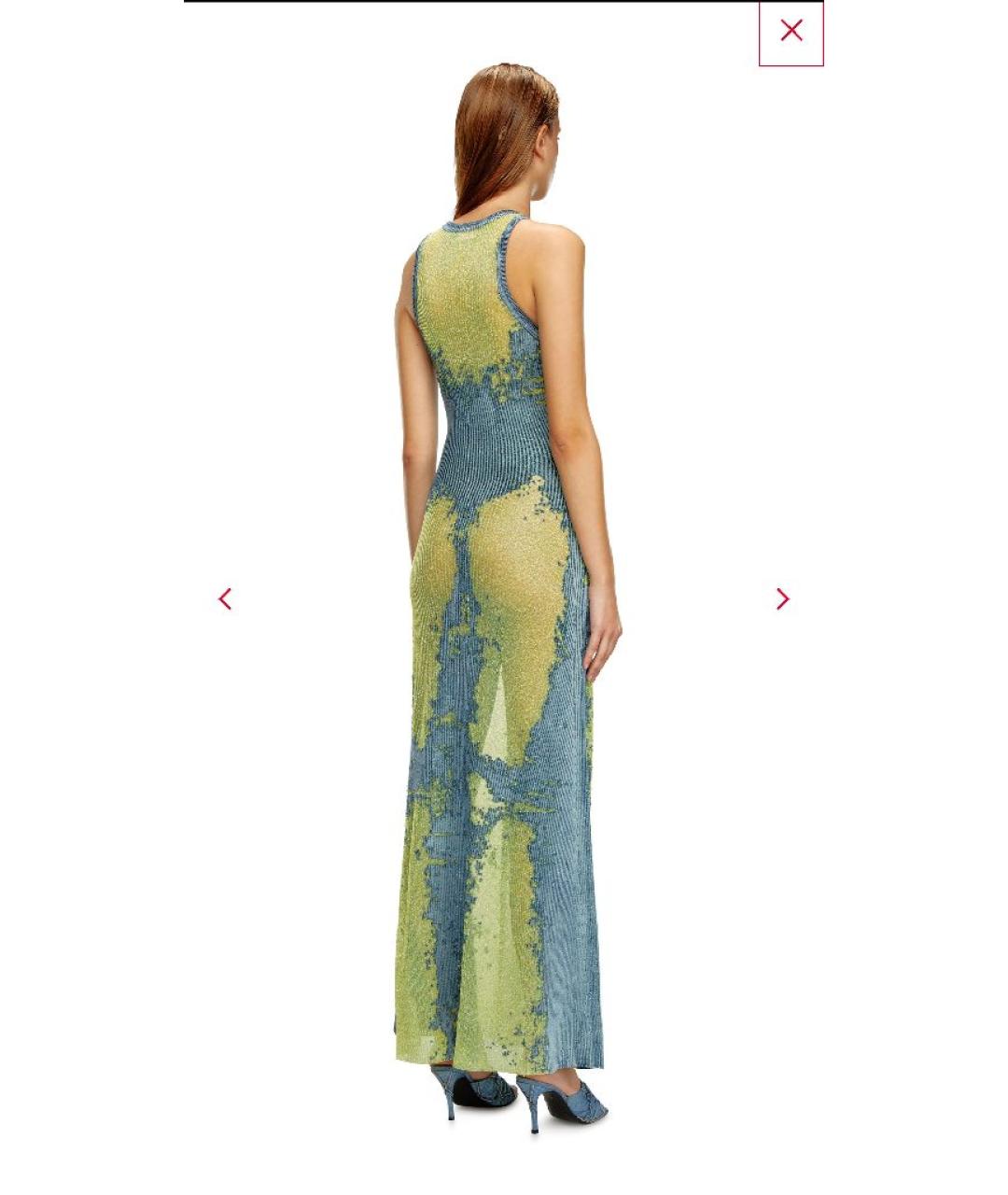 DIESEL Мульти полиэстеровое повседневное платье, фото 7