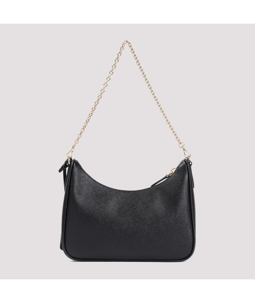 PRADA Черная кожаная сумка через плечо, фото 3