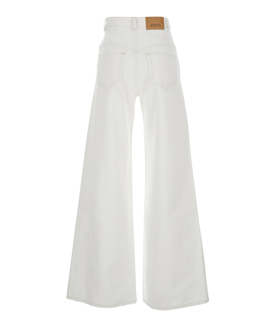 ISABEL MARANT Белые хлопковые джинсы клеш, фото 2