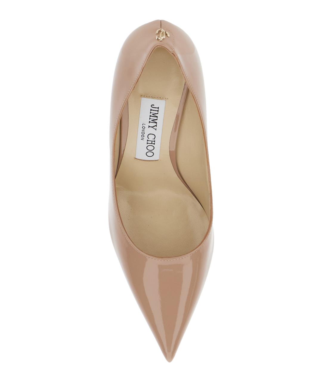 JIMMY CHOO Розовые кожаные туфли, фото 4