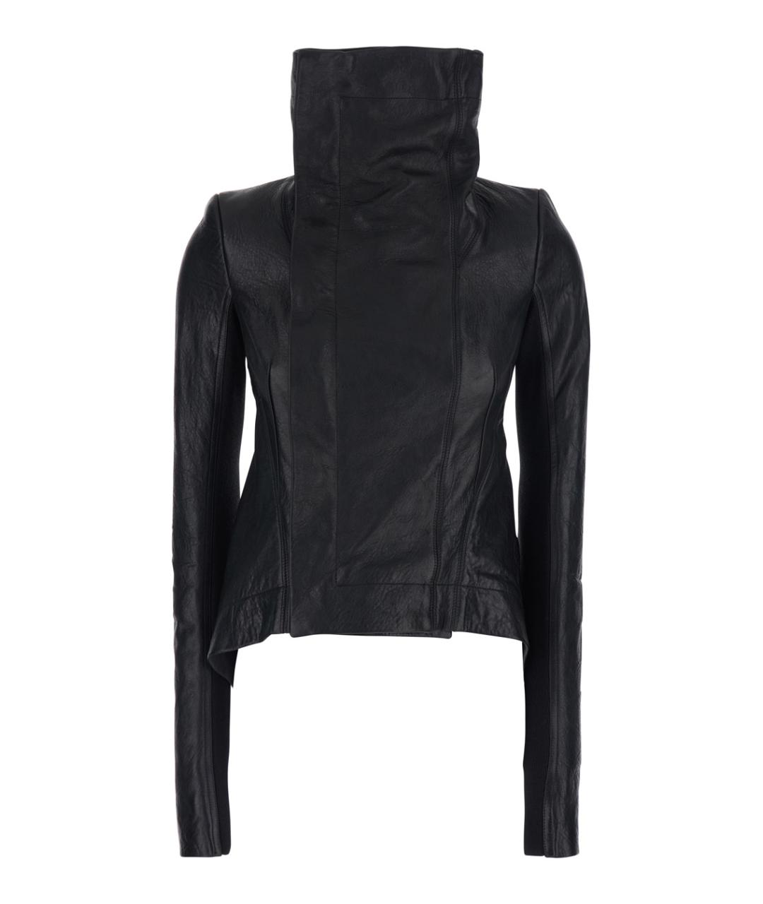 RICK OWENS Черная кожаная куртка, фото 1