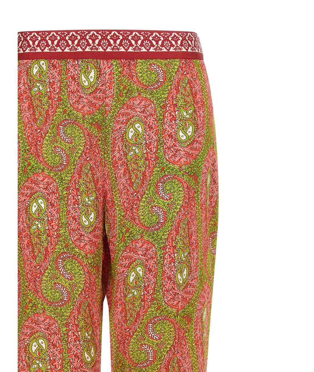 ETRO Мульти полиэстеровые прямые брюки, фото 3