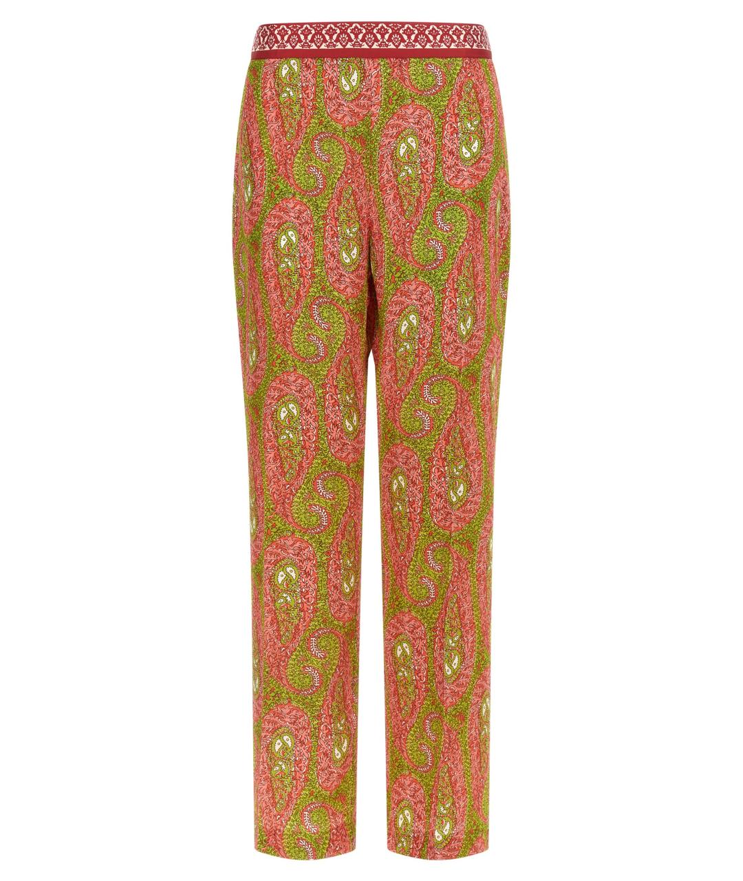 ETRO Мульти полиэстеровые прямые брюки, фото 1