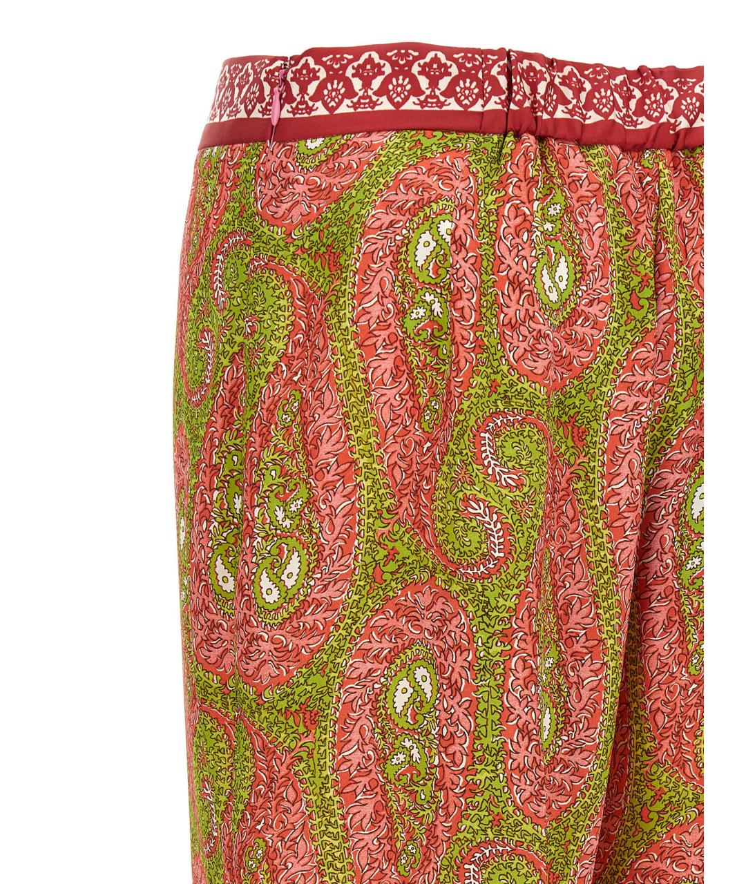 ETRO Мульти полиэстеровые прямые брюки, фото 4