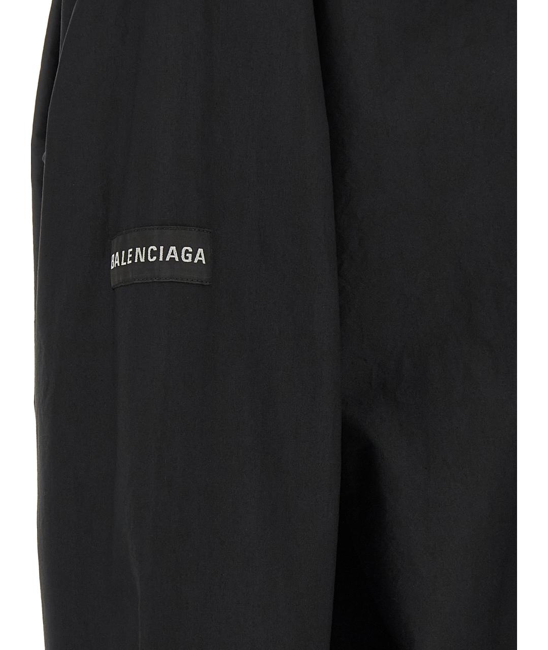 BALENCIAGA Черная хлопковая кэжуал рубашка, фото 5