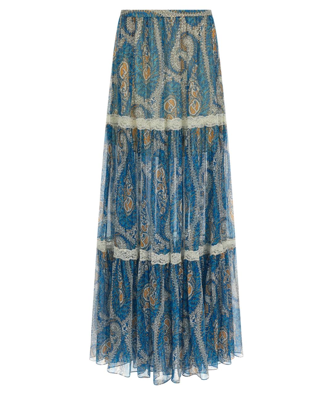 ETRO Мульти шелковая юбка макси, фото 1