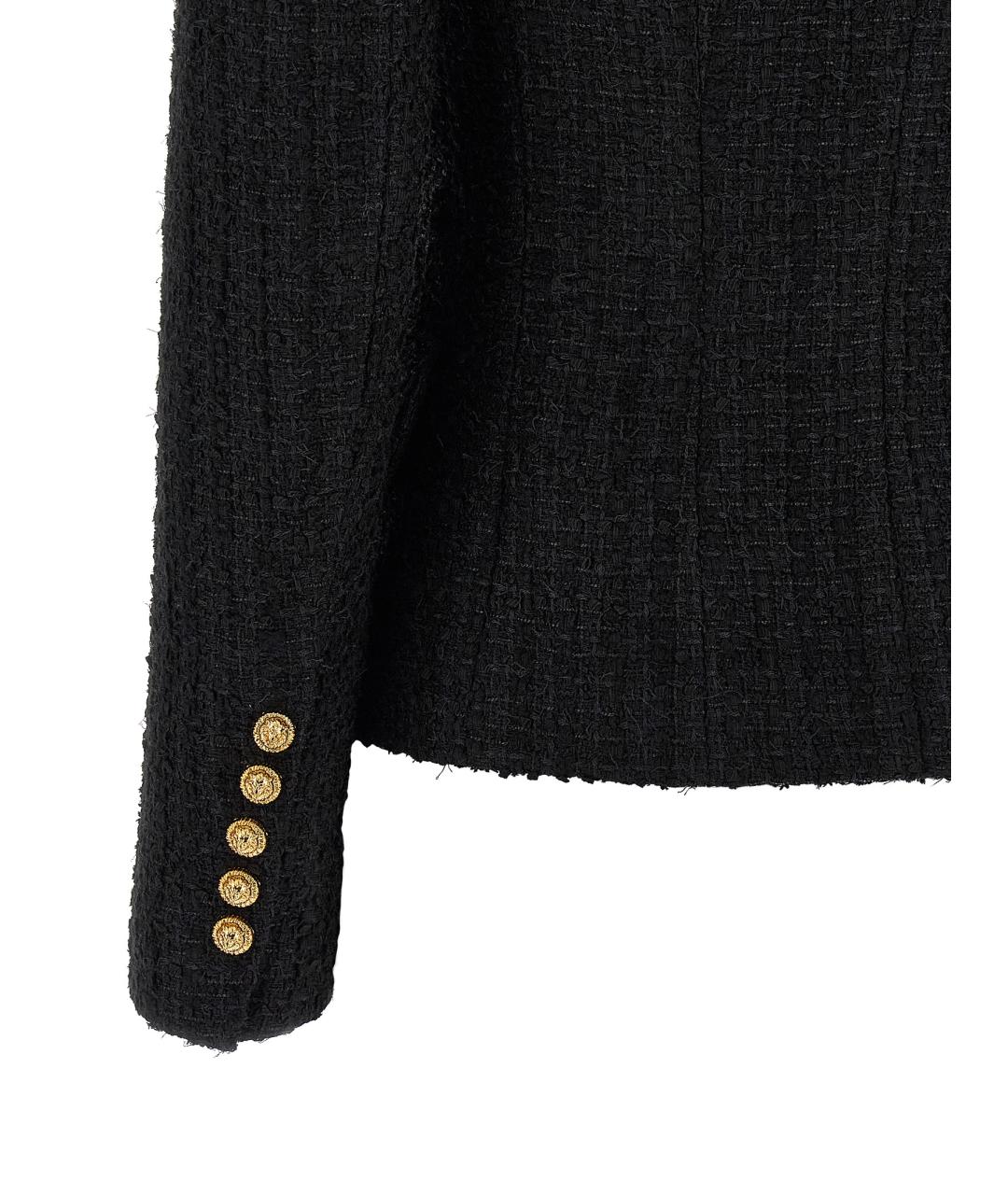 BALMAIN Черный полиэстеровый жакет/пиджак, фото 4