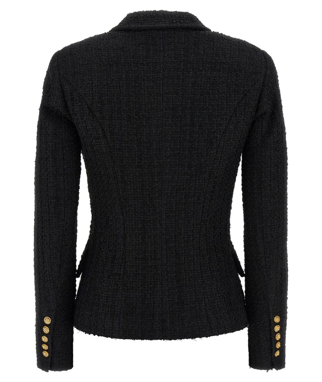 BALMAIN Черный полиэстеровый жакет/пиджак, фото 2