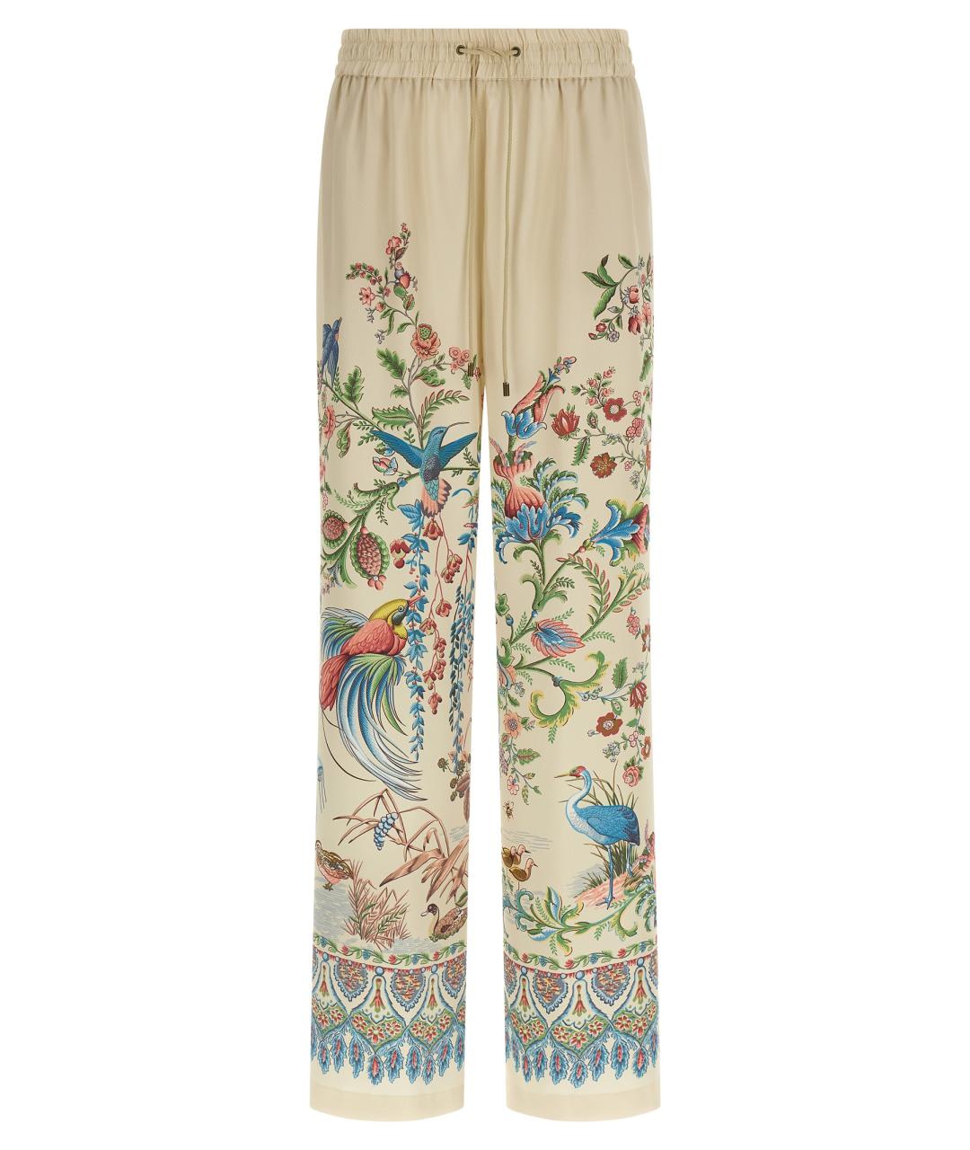 ETRO Мульти полиэстеровые прямые брюки, фото 1