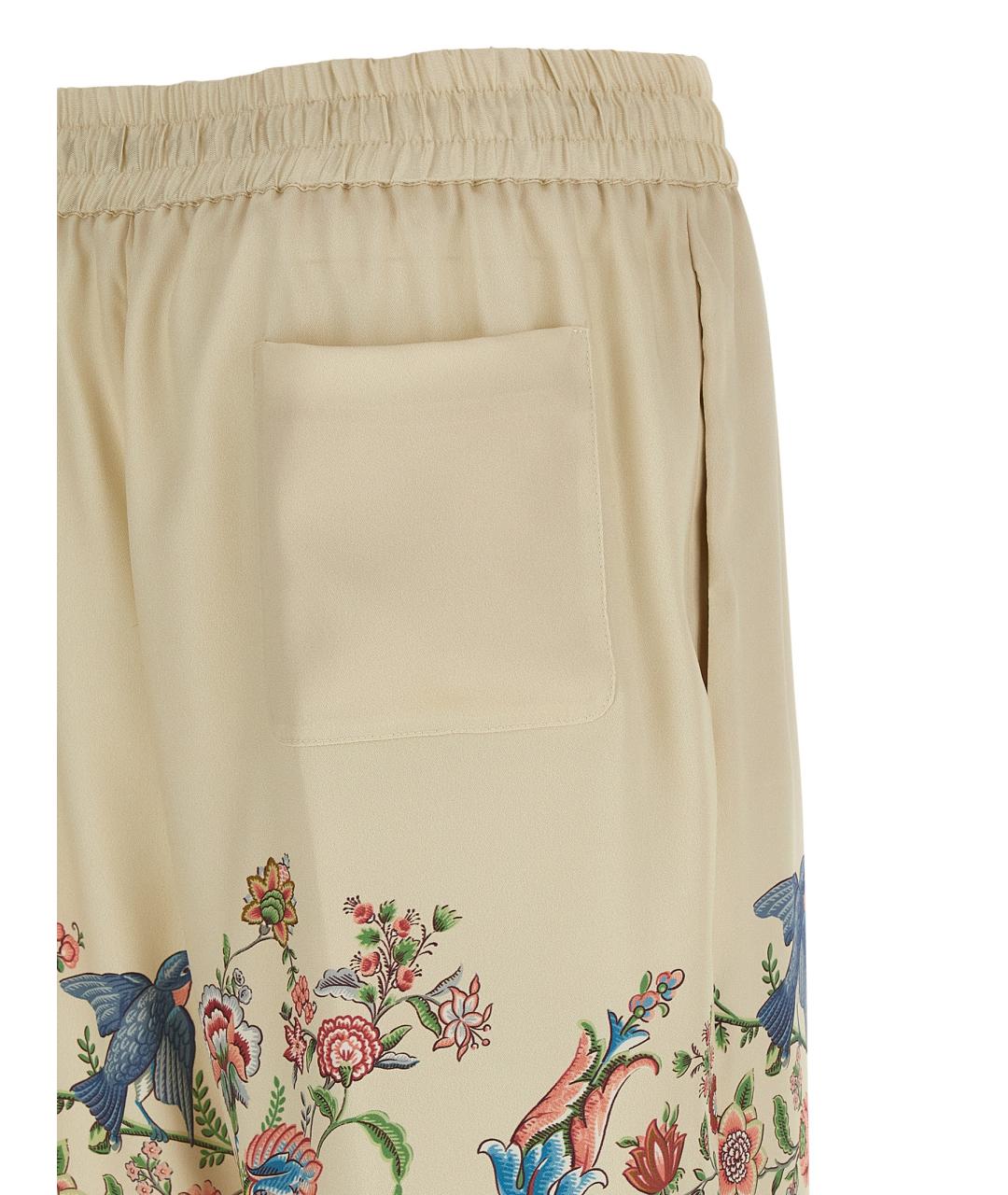 ETRO Мульти полиэстеровые прямые брюки, фото 4