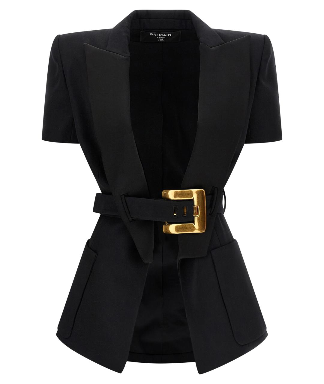 BALMAIN Черный шерстяной жакет/пиджак, фото 1