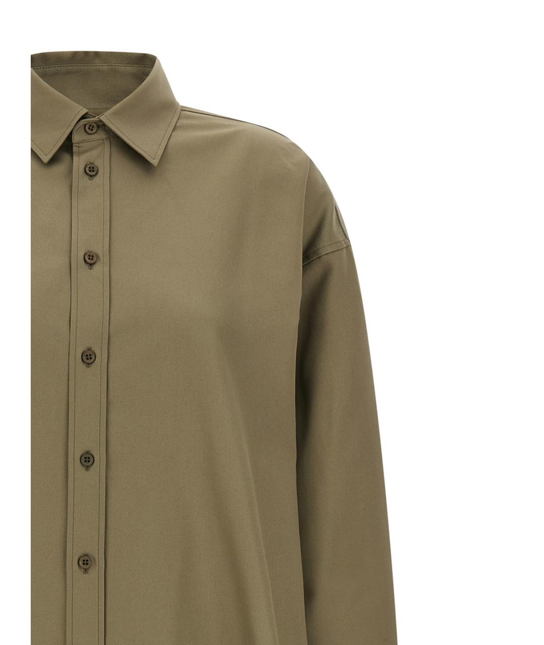 BALENCIAGA Зеленая хлопковая рубашка, фото 3