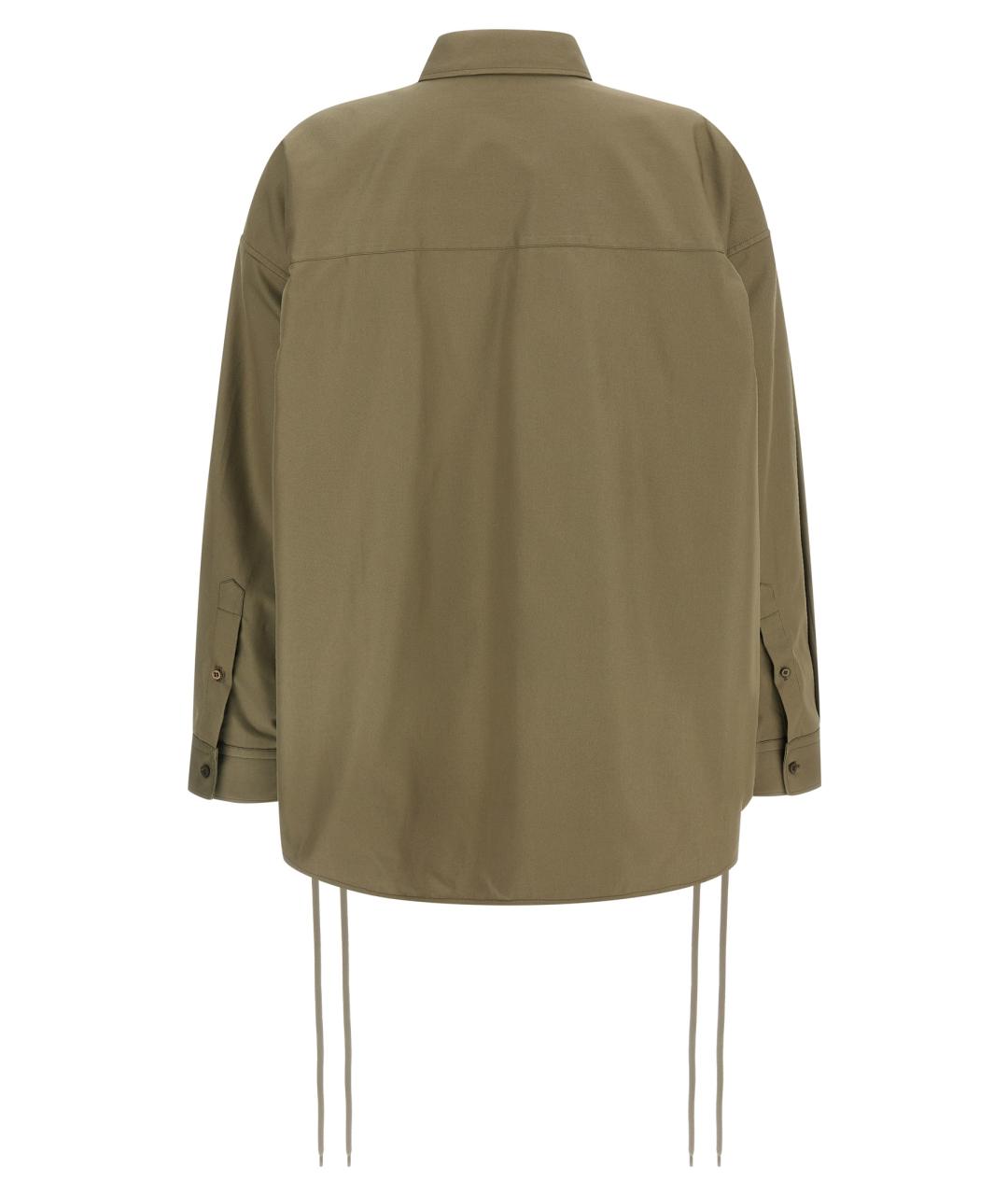BALENCIAGA Зеленая хлопковая рубашка, фото 2