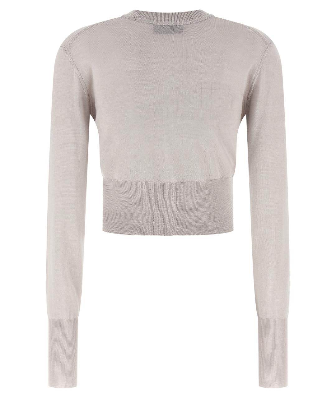 VIVIENNE WESTWOOD Серый шерстяной кардиган, фото 2