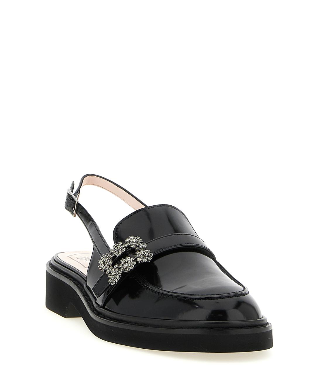 ROGER VIVIER Черные кожаные лоферы, фото 2