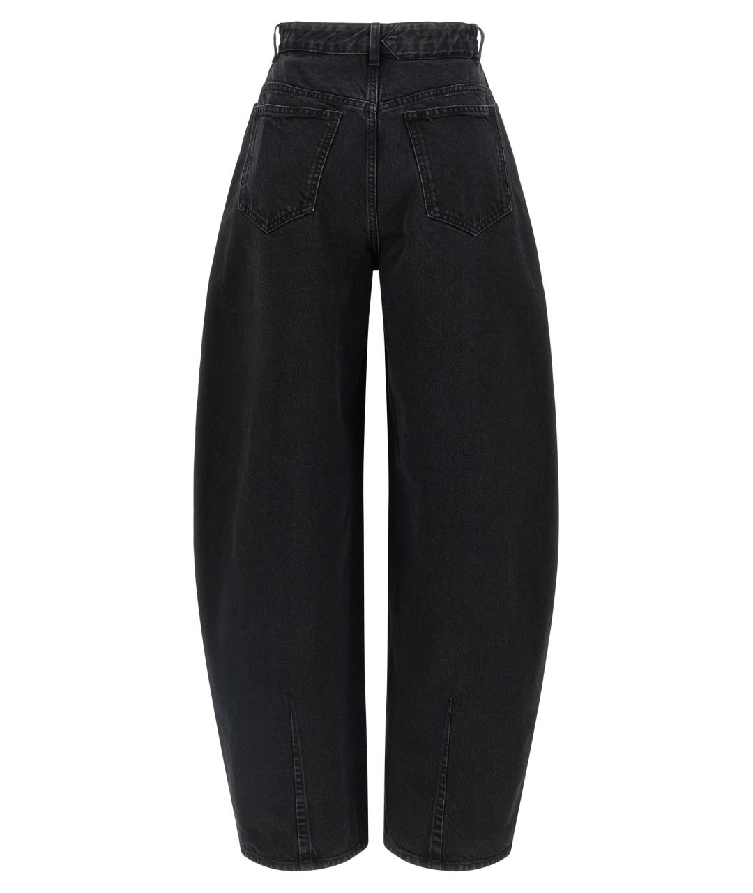 JACQUEMUS Черные хлопковые прямые джинсы, фото 2