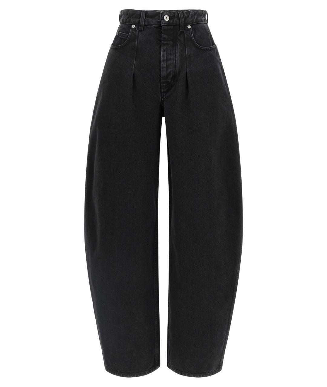 JACQUEMUS Черные хлопковые прямые джинсы, фото 1