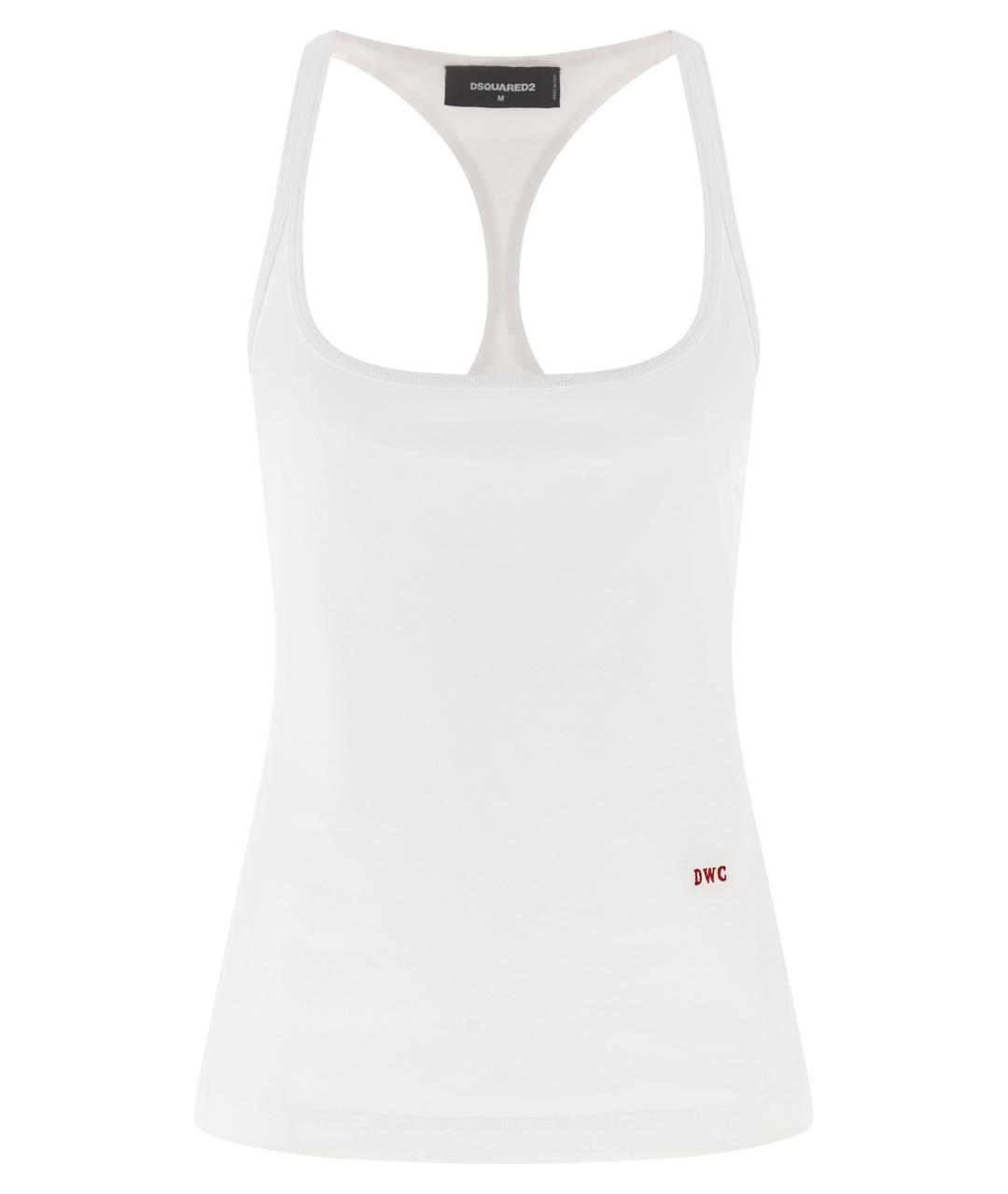 DSQUARED2 Белая хлопковая майка, фото 1