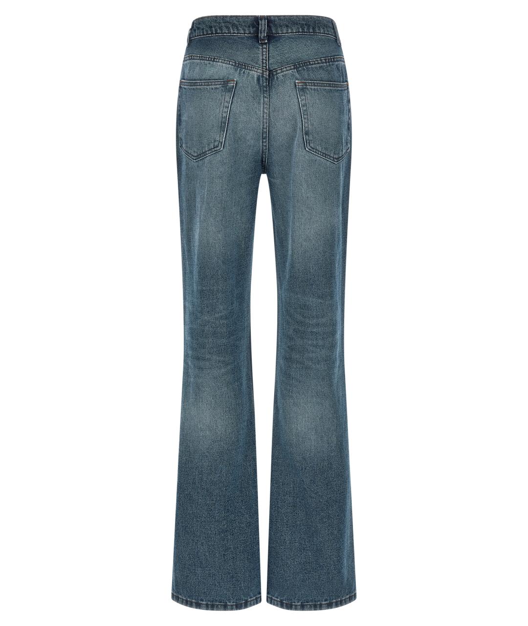 A.P.C. Синие хлопковые прямые джинсы, фото 2