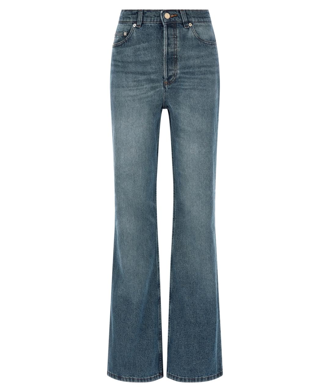 A.P.C. Синие хлопковые прямые джинсы, фото 1