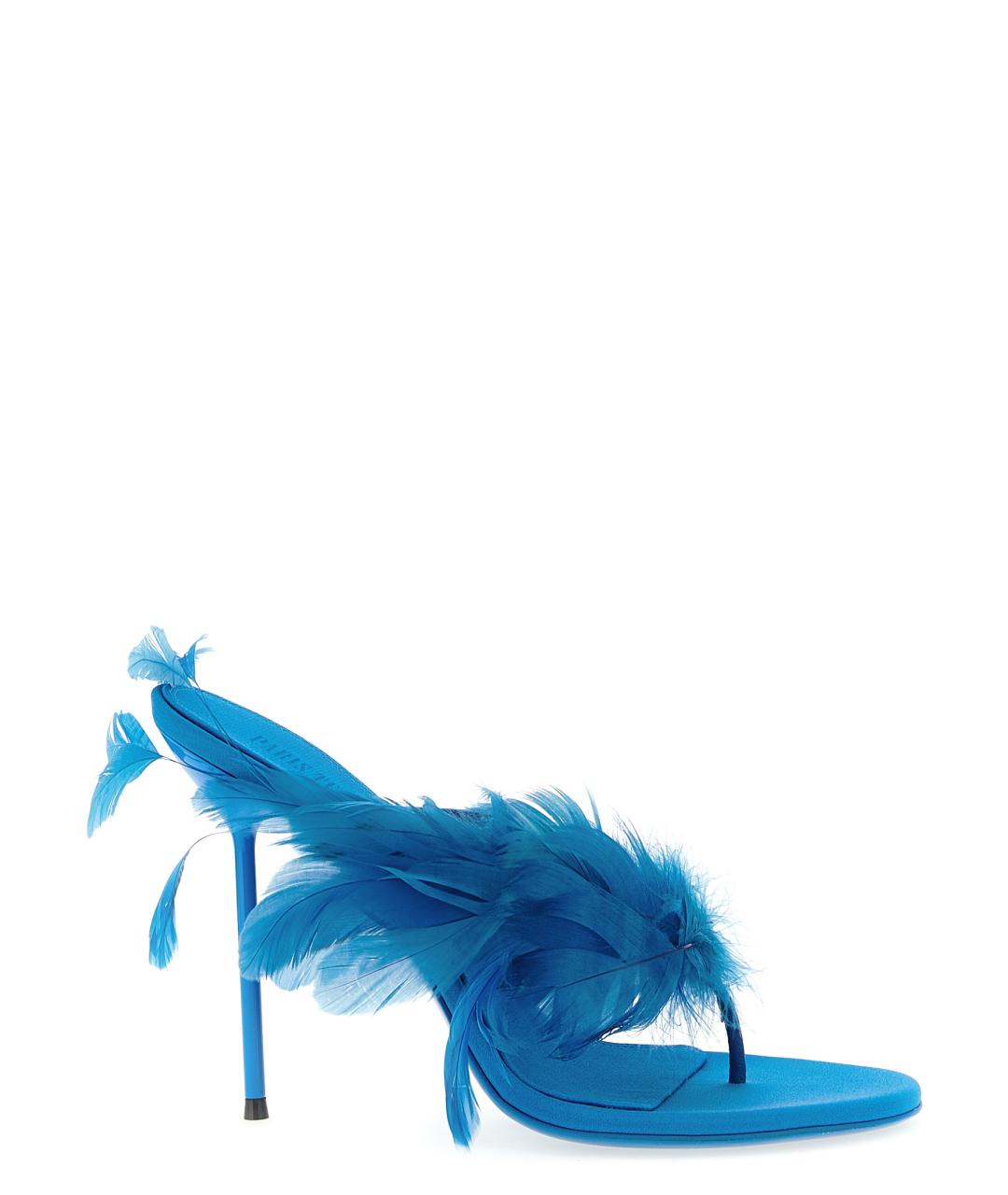 PARIS TEXAS Синие текстильные мюли, фото 1