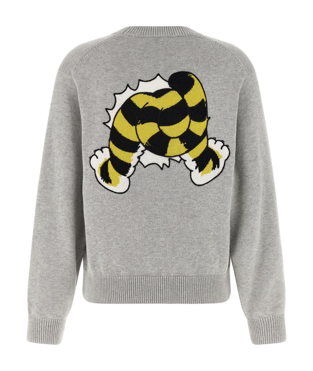 KENZO Серый шерстяной джемпер / свитер, фото 2