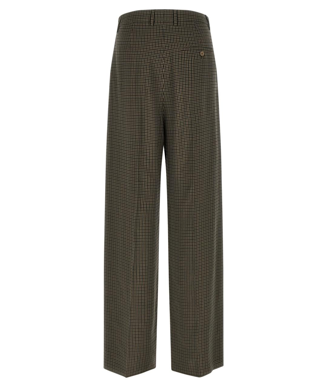 BALENCIAGA Коричневые прямые брюки, фото 2