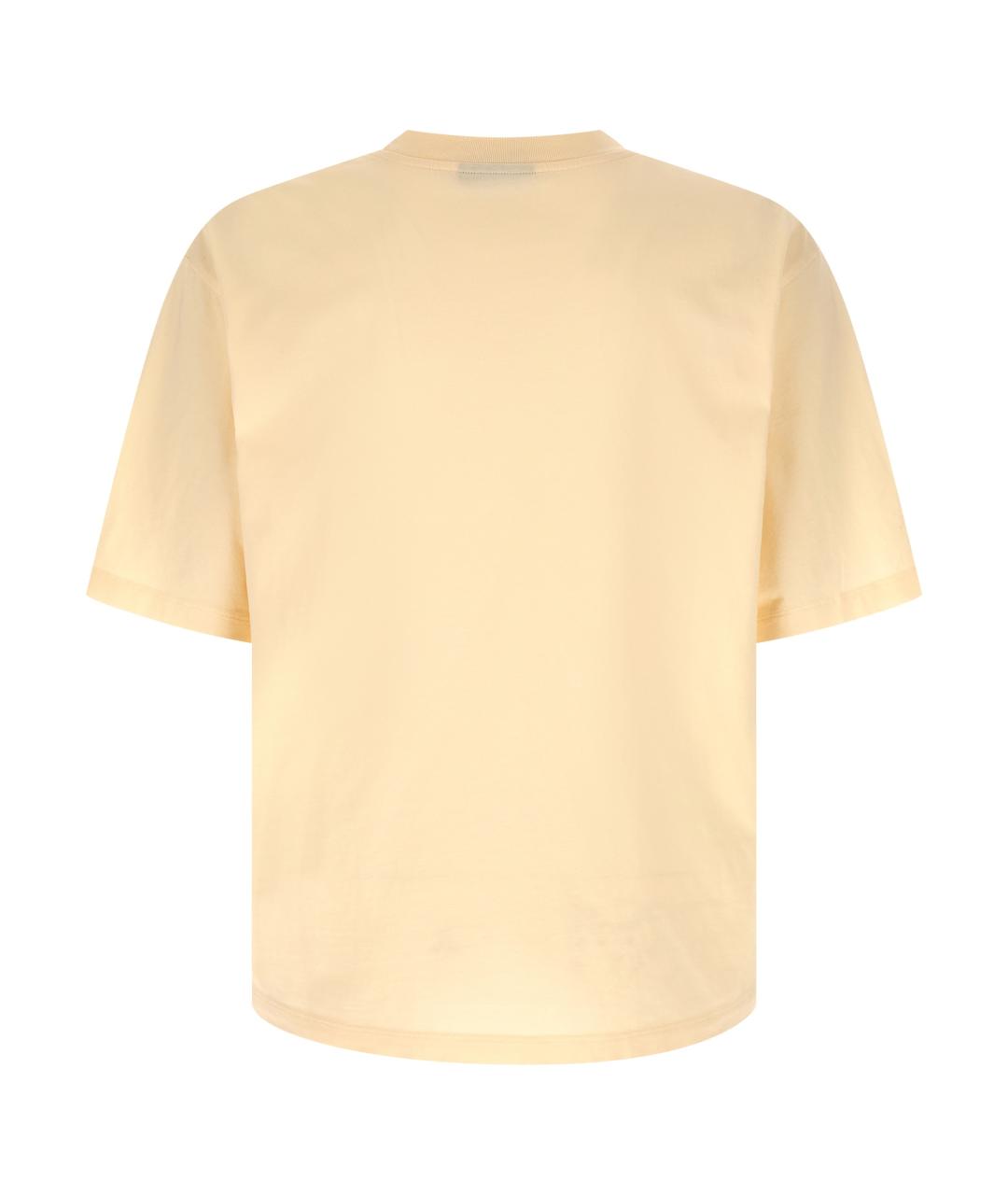 DSQUARED2 Бежевая хлопковая футболка, фото 2