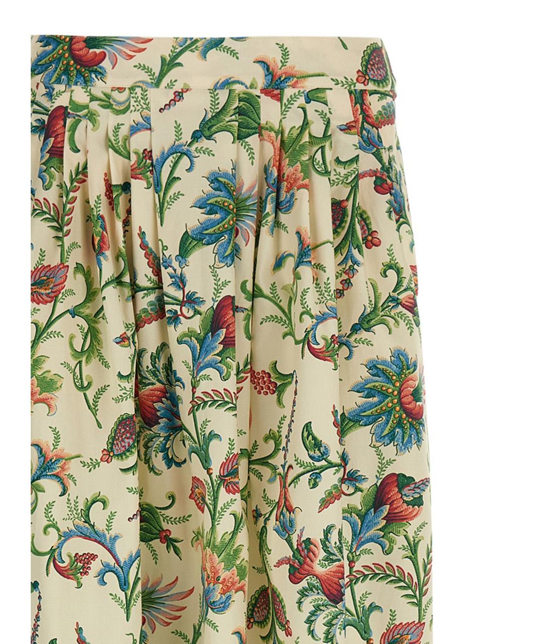 ETRO Мульти хлопковая юбка макси, фото 3