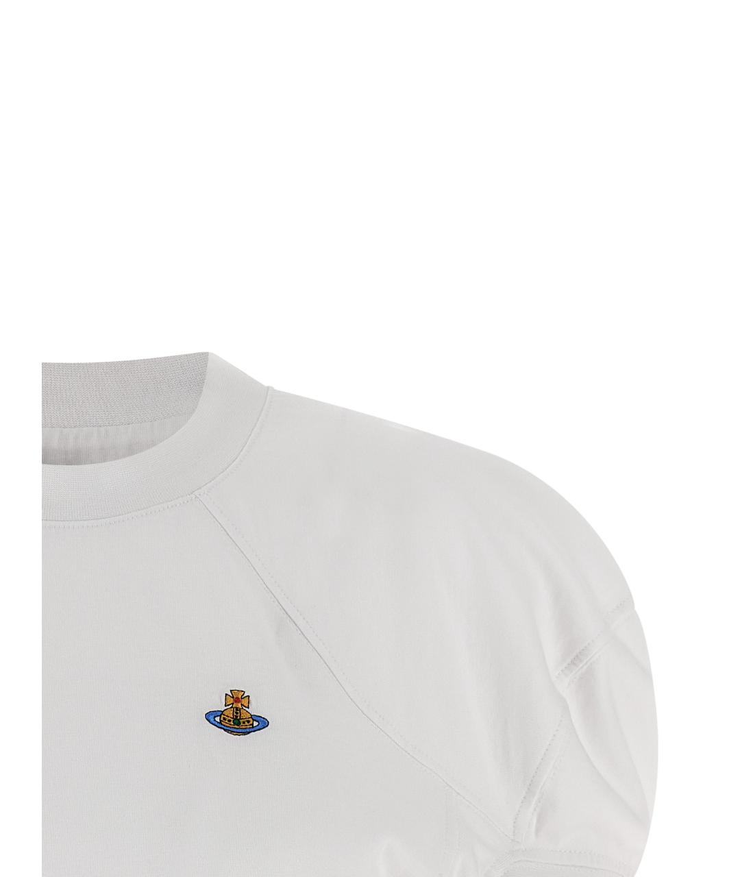 VIVIENNE WESTWOOD Белая хлопковая футболка, фото 3