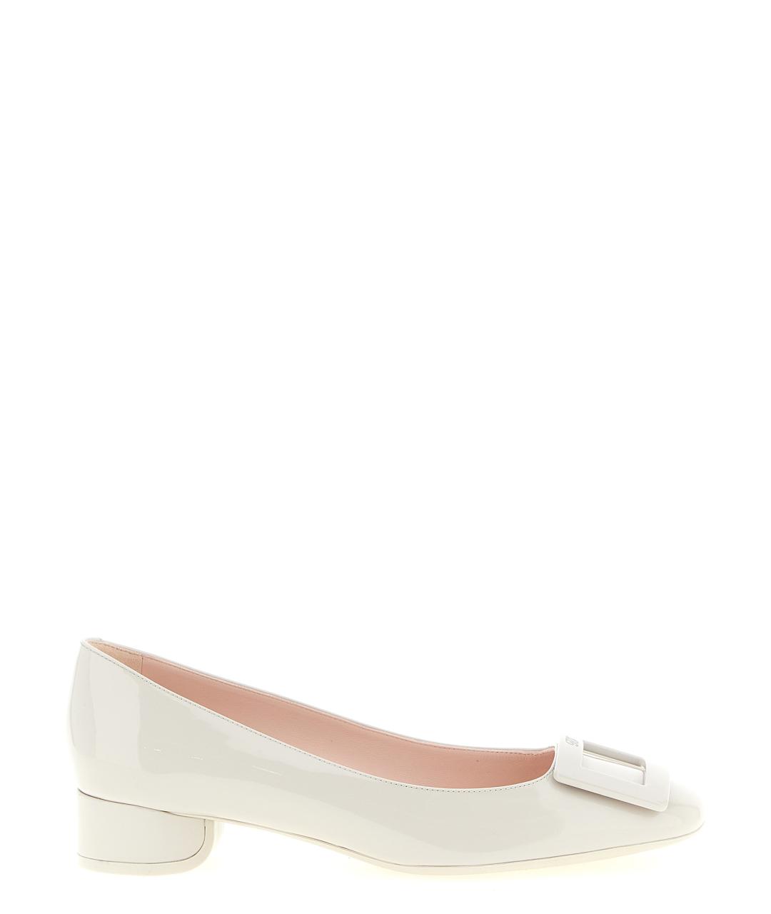 ROGER VIVIER Белые кожаные туфли, фото 1