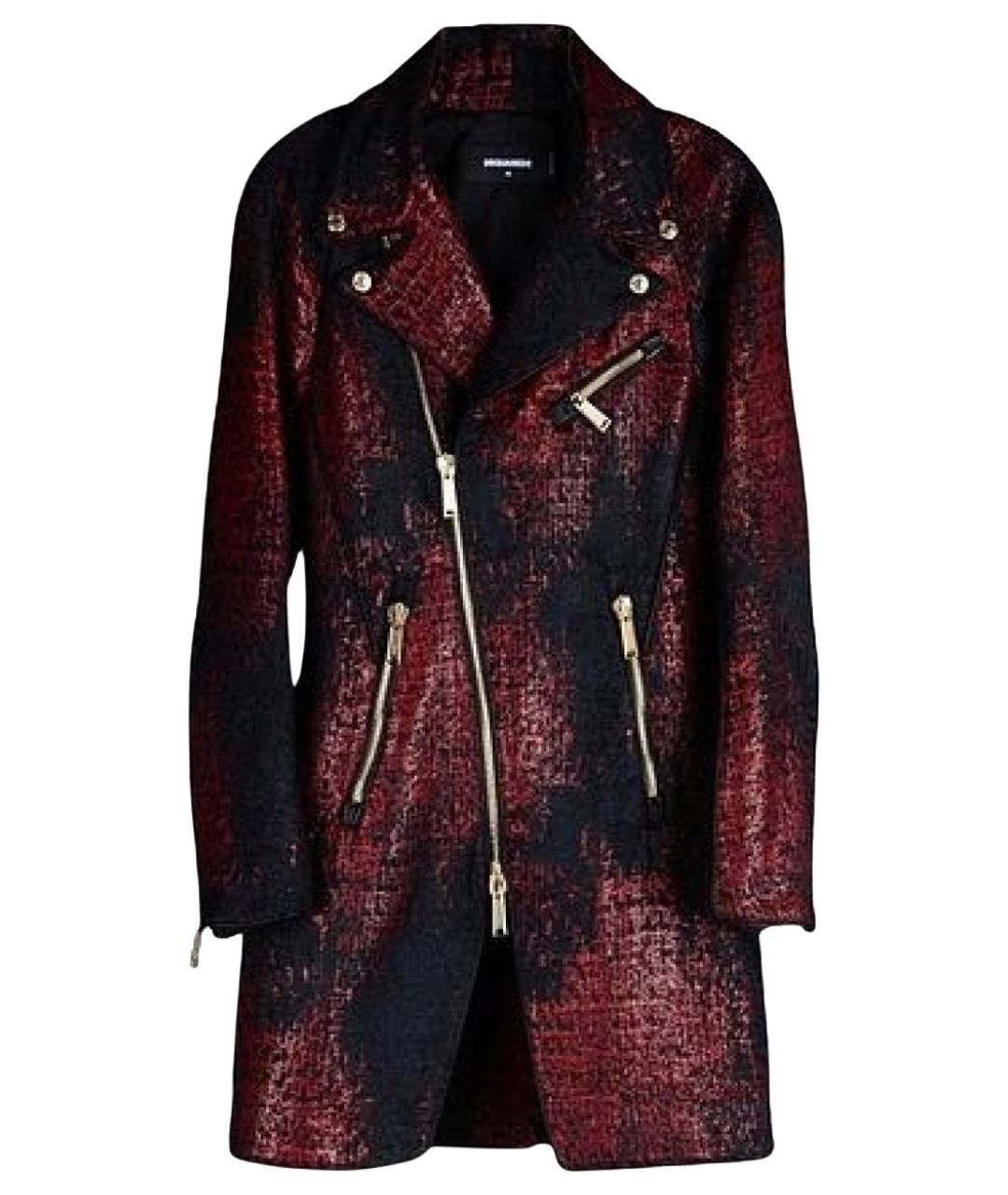 DSQUARED2 Бордовое пальто, фото 1