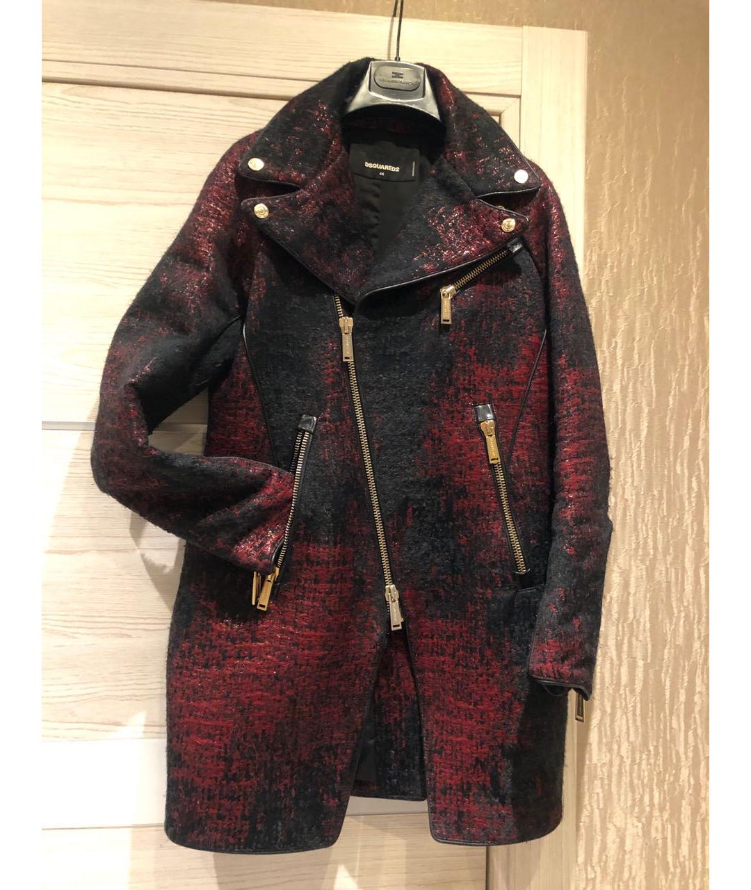 DSQUARED2 Бордовое пальто, фото 4