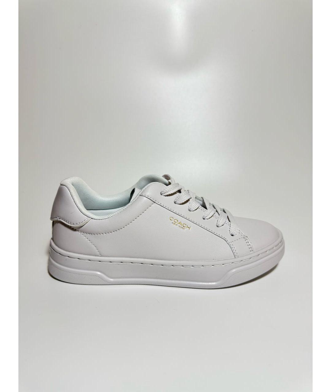 COACH Белые кожаные кеды, фото 8