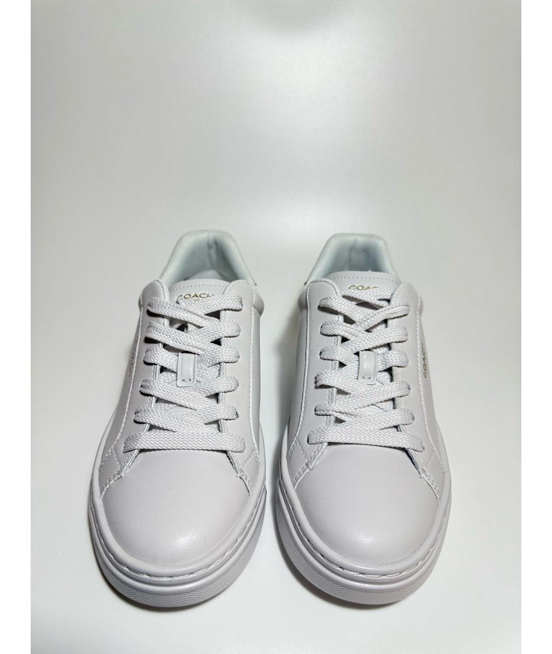COACH Белые кожаные кеды, фото 2