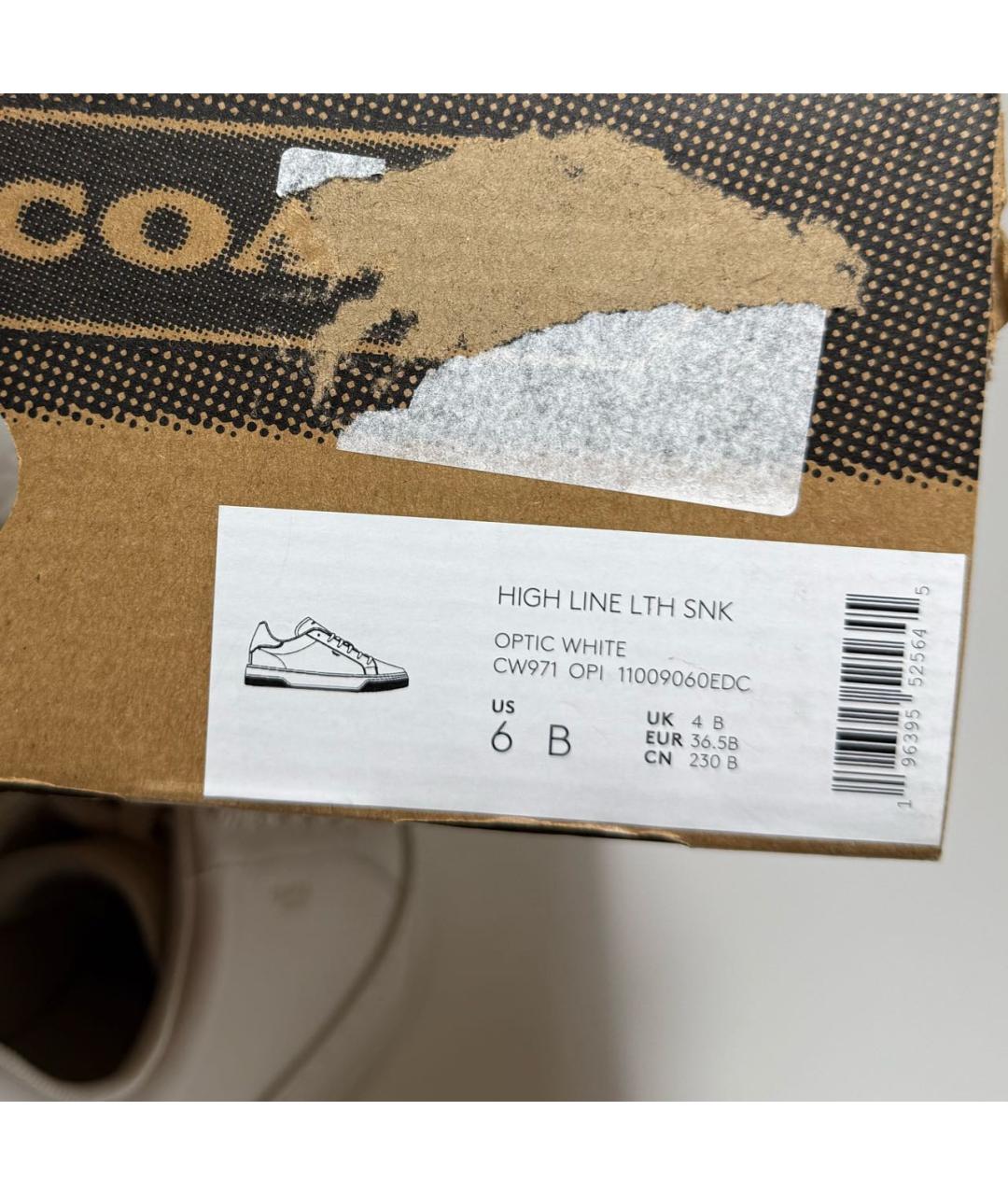 COACH Белые кожаные кеды, фото 7